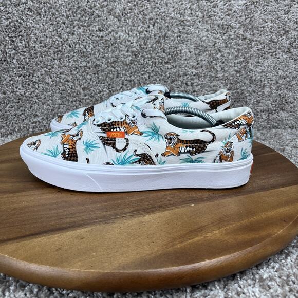 Vans Mens Size 8.5 Discovery Comfycush Era Project Cat Multicolor Tiger Sneakers - Picture 4 of 8